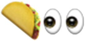 eyes on the taco